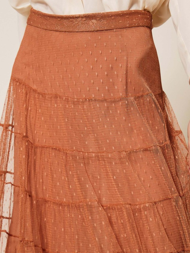 Saia Comprida de Tule