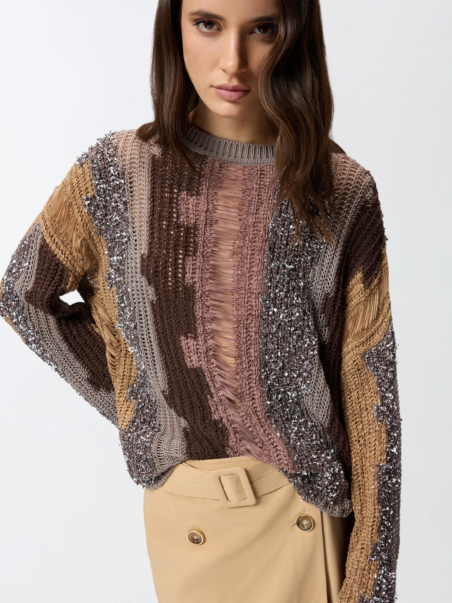 Camisola de Malha Libeccio com Lantejoulas