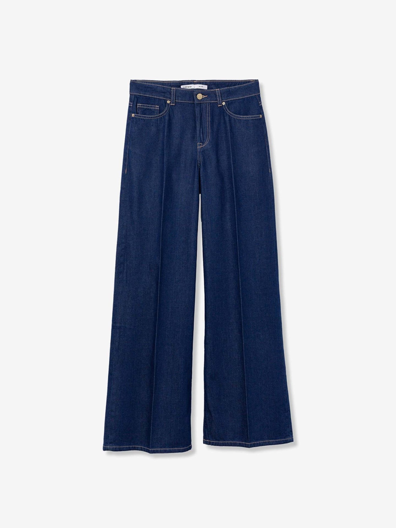 Calças de Ganga Perna Larga