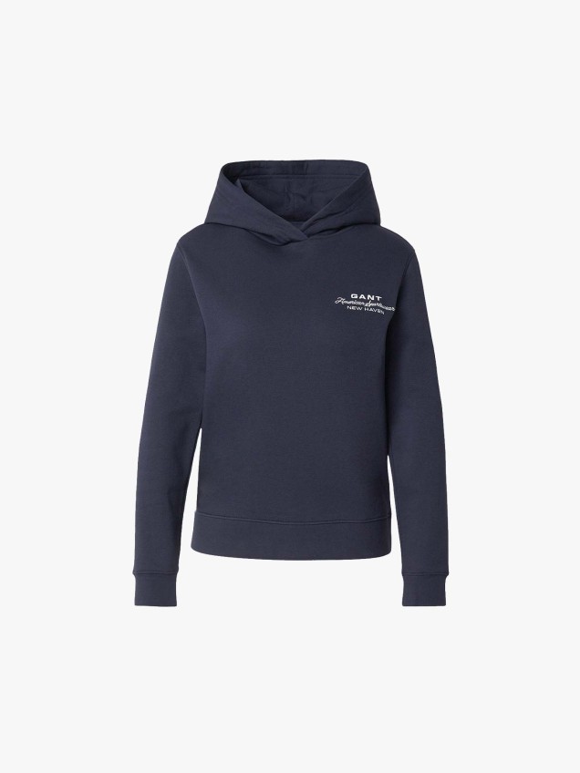 Sweatshirt com Capuz e Bordado