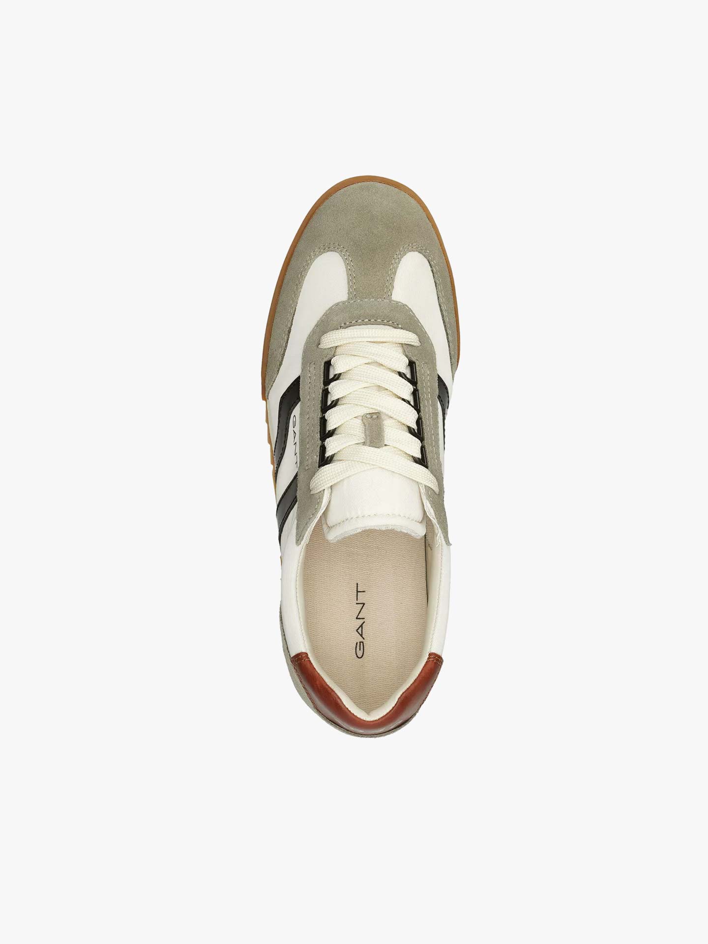 Sapatilhas em Pele e Camurça