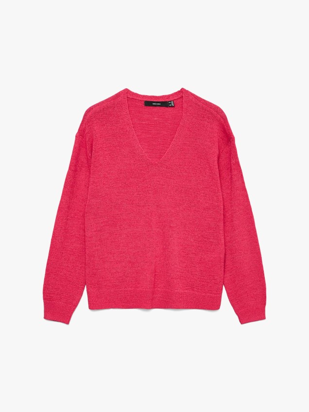 Camisola de Malha com Decote em V