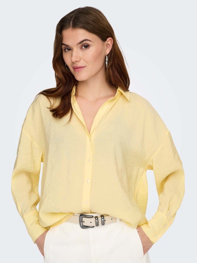 Camisa Oversized de Manga Comprida
