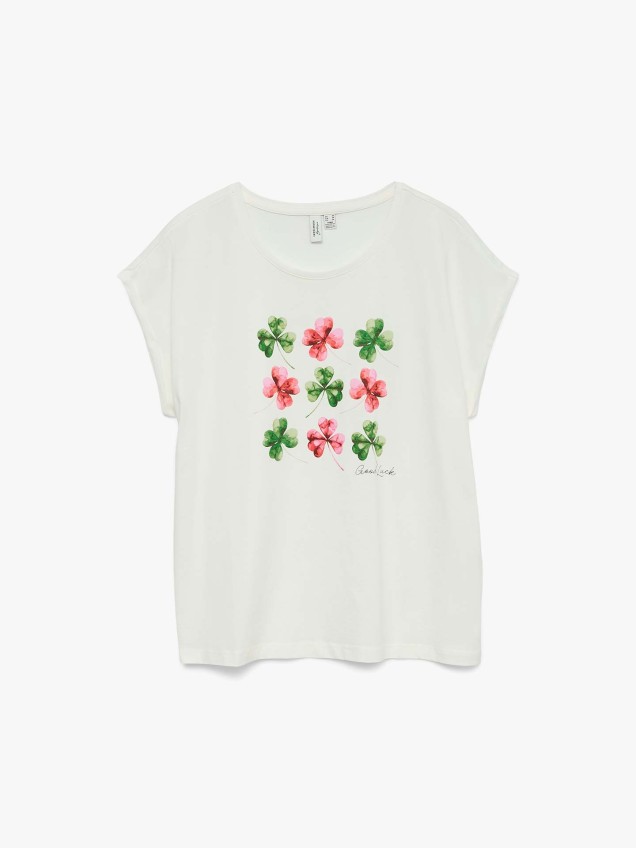 T-shirt com Estampado Frontal
