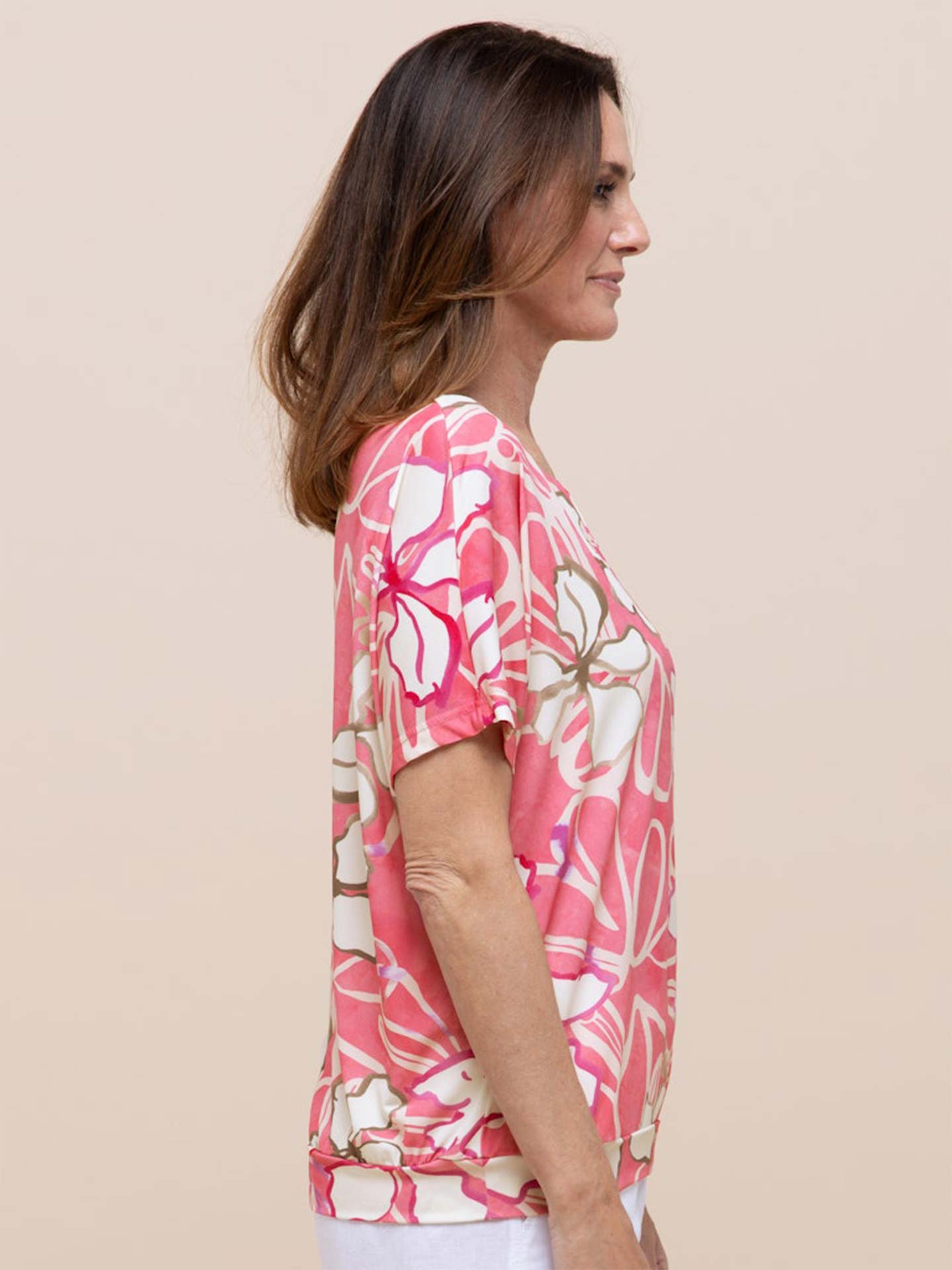 Blusa com Padrão Floral Sia