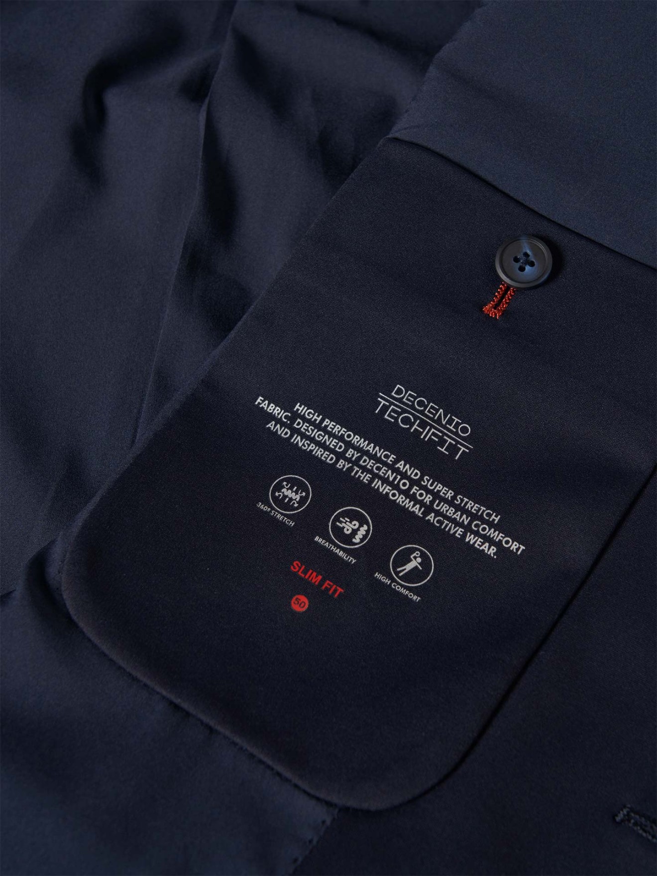 Blazer Slim Fit em Malha Técnica