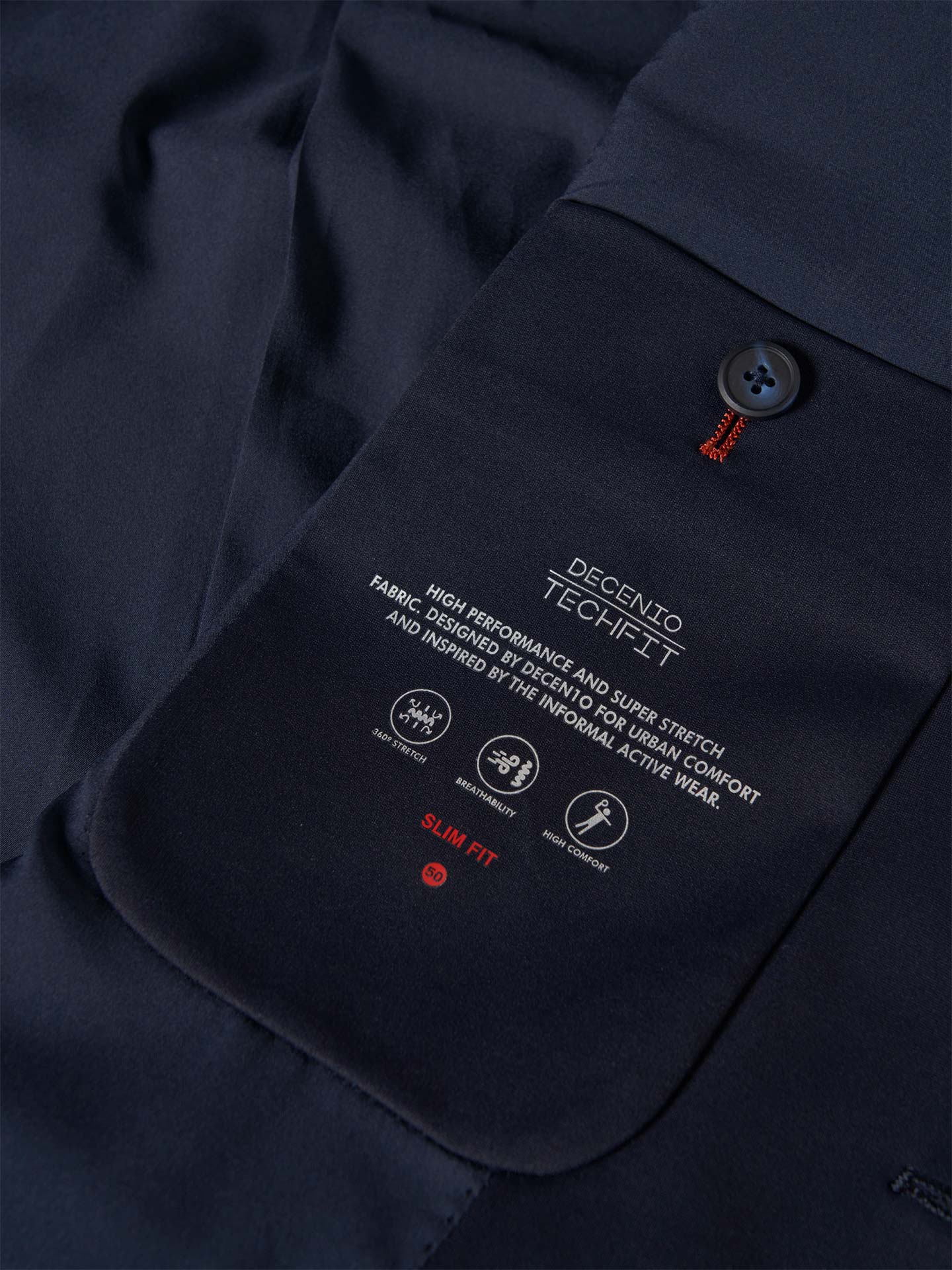 Blazer Slim Fit em Malha Técnica