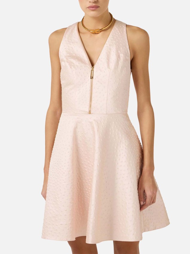 Vestido Curto de com Textura