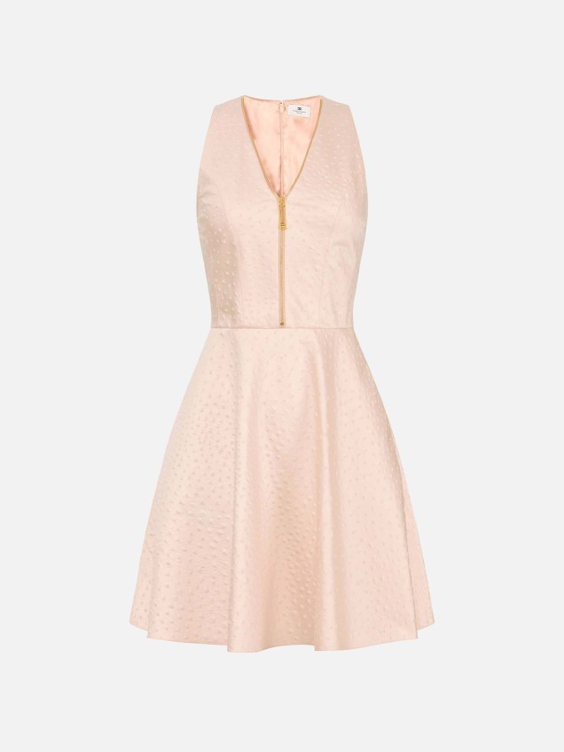 Vestido Curto de com Textura