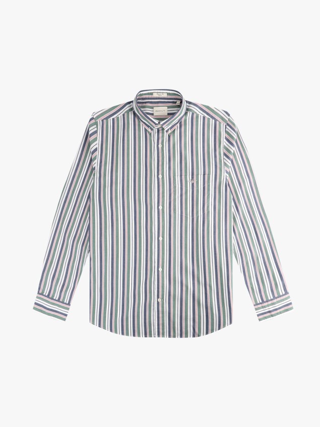 Camisa �s Riscas Regular Fit