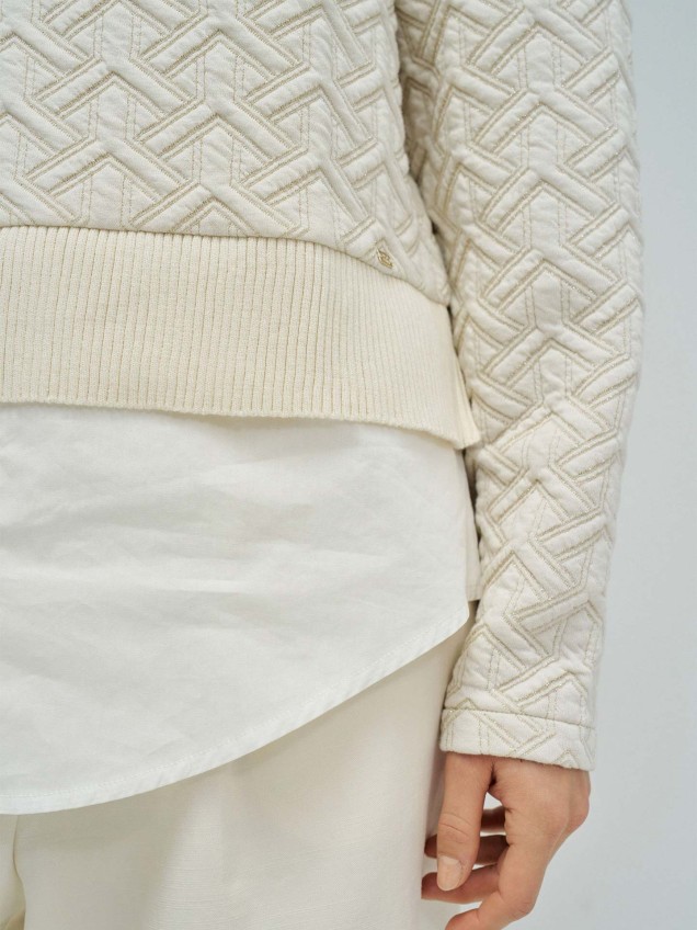 Sweatshirt com Padrão