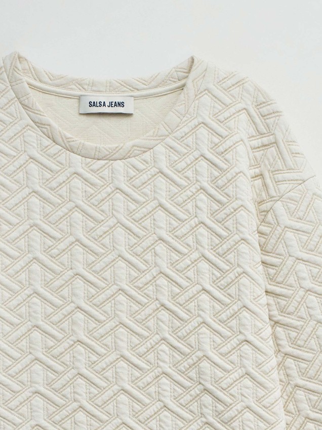 Sweatshirt com Padrão