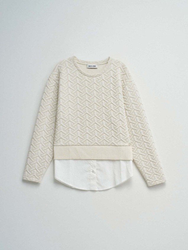 Sweatshirt com Padrão