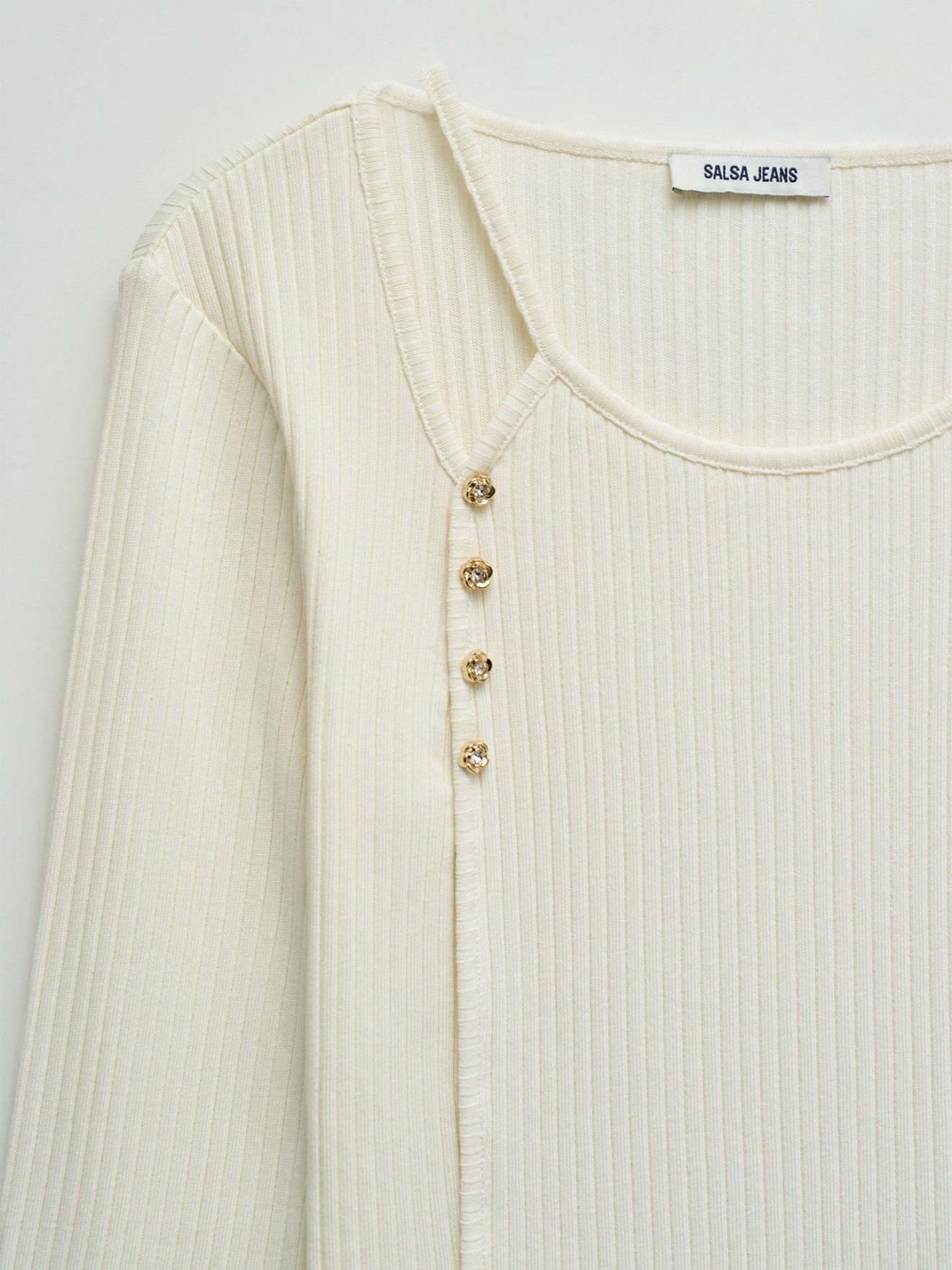 Camisola de Malha Canelada