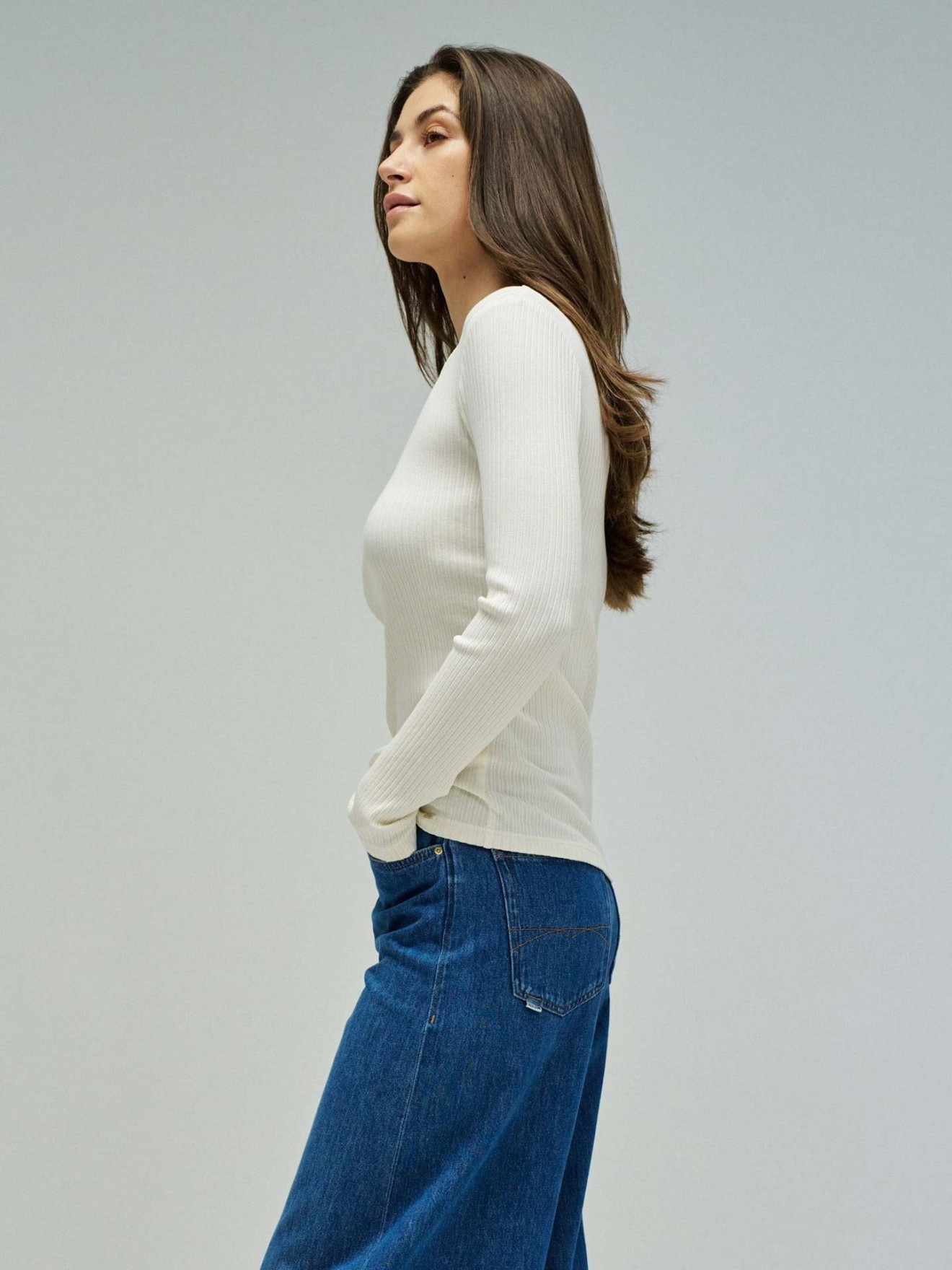 Camisola de Malha Canelada