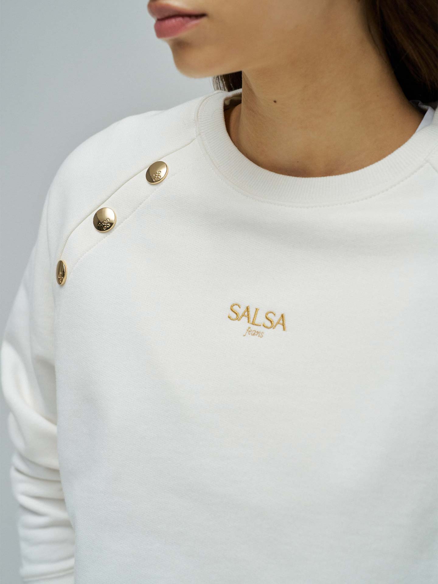 Sweatshirt com Logo Bordado
