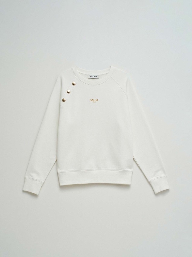 Sweatshirt com Logo Bordado