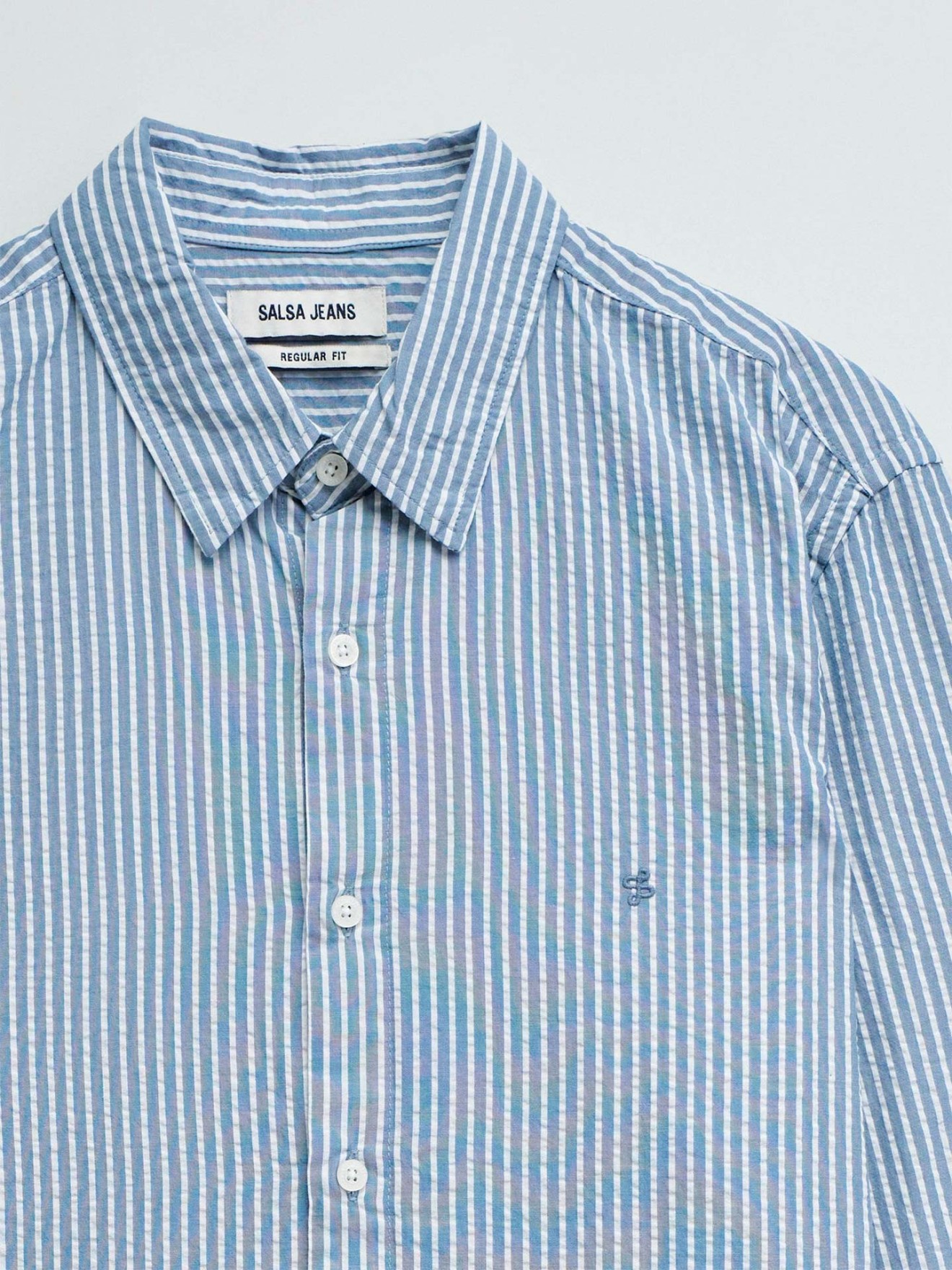 Camisa às Riscas Regular Fit