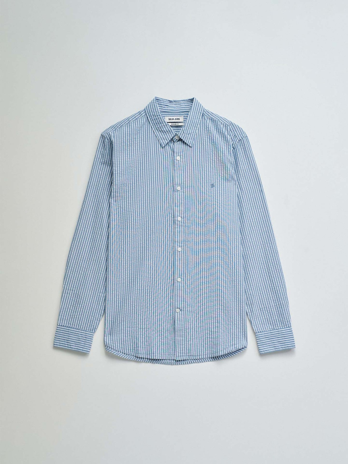 Camisa às Riscas Regular Fit