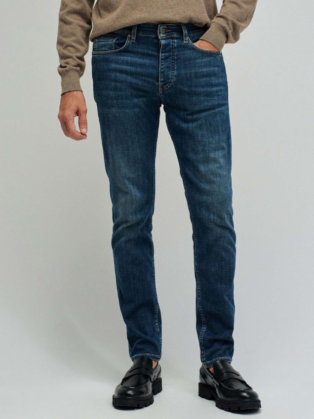 Calças de Ganga Slim Fit