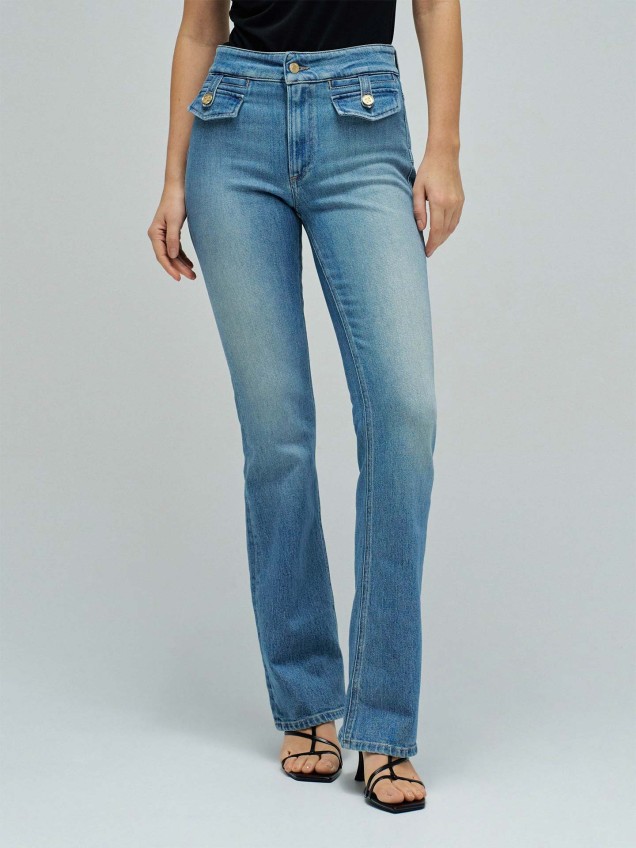 Calças de Ganga Destiny Push Up Bootcut