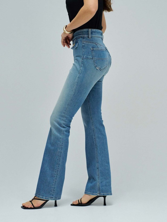 Calças de Ganga Destiny Push Up Bootcut