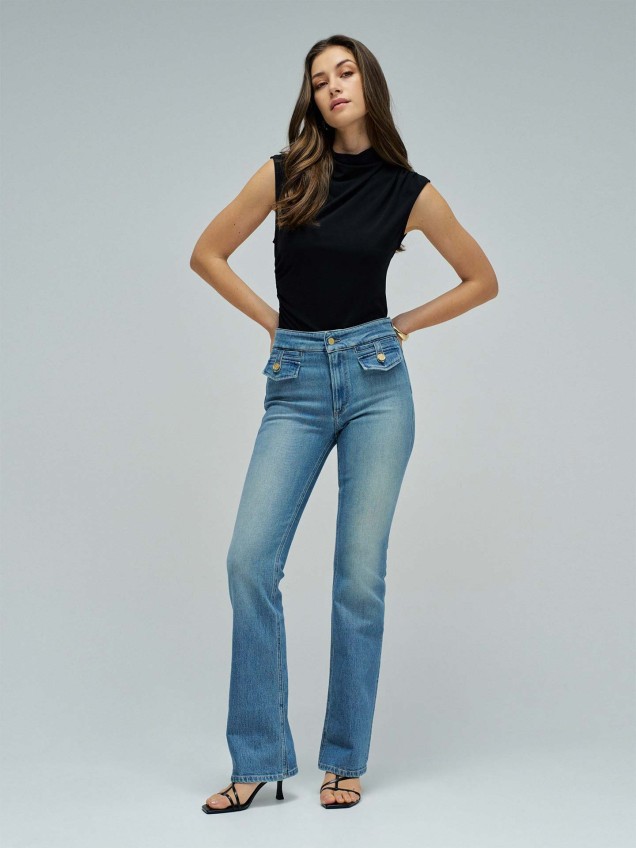 Calças de Ganga Destiny Push Up Bootcut