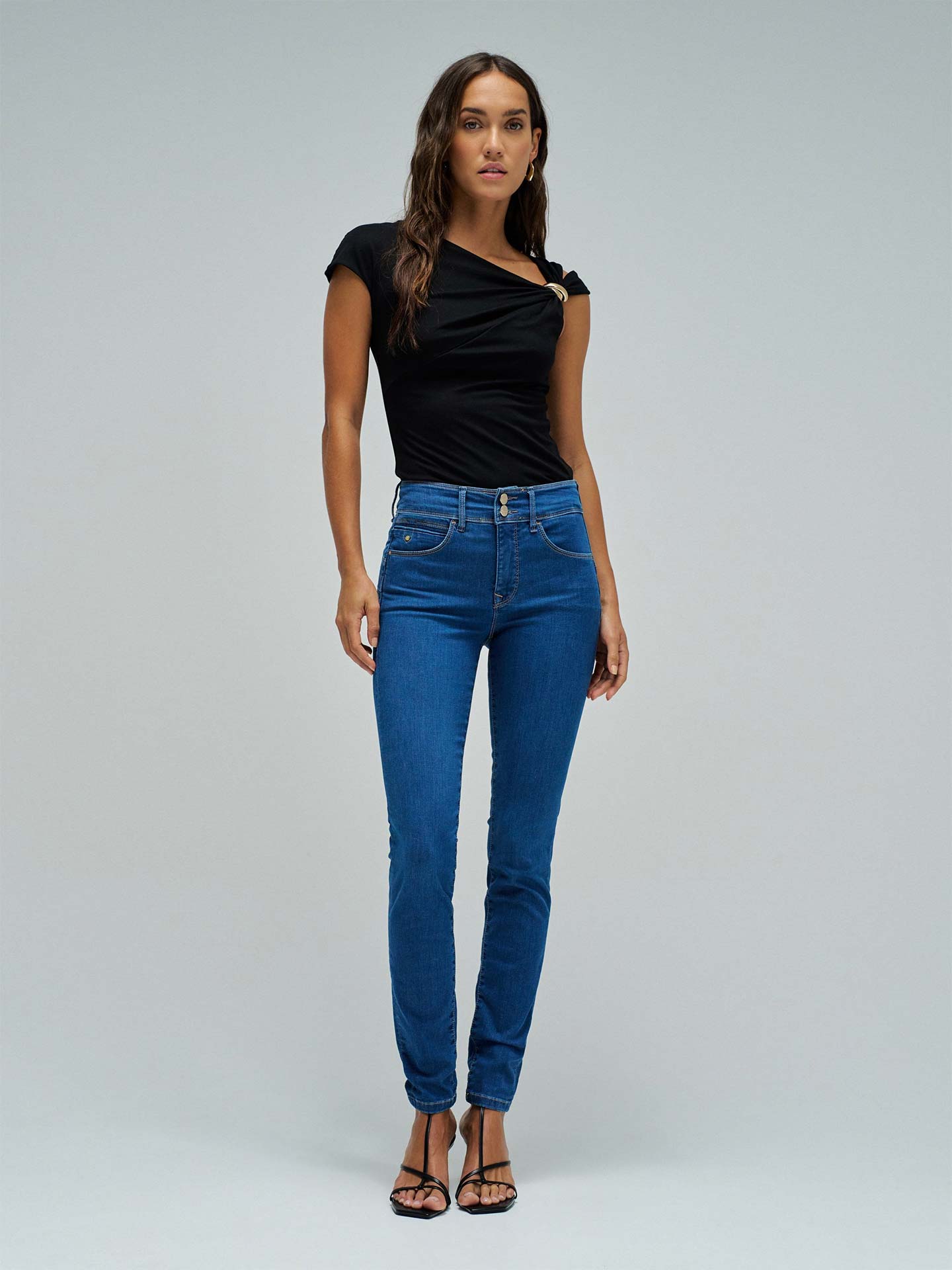 Calças de Ganga Secret Push In Skinny