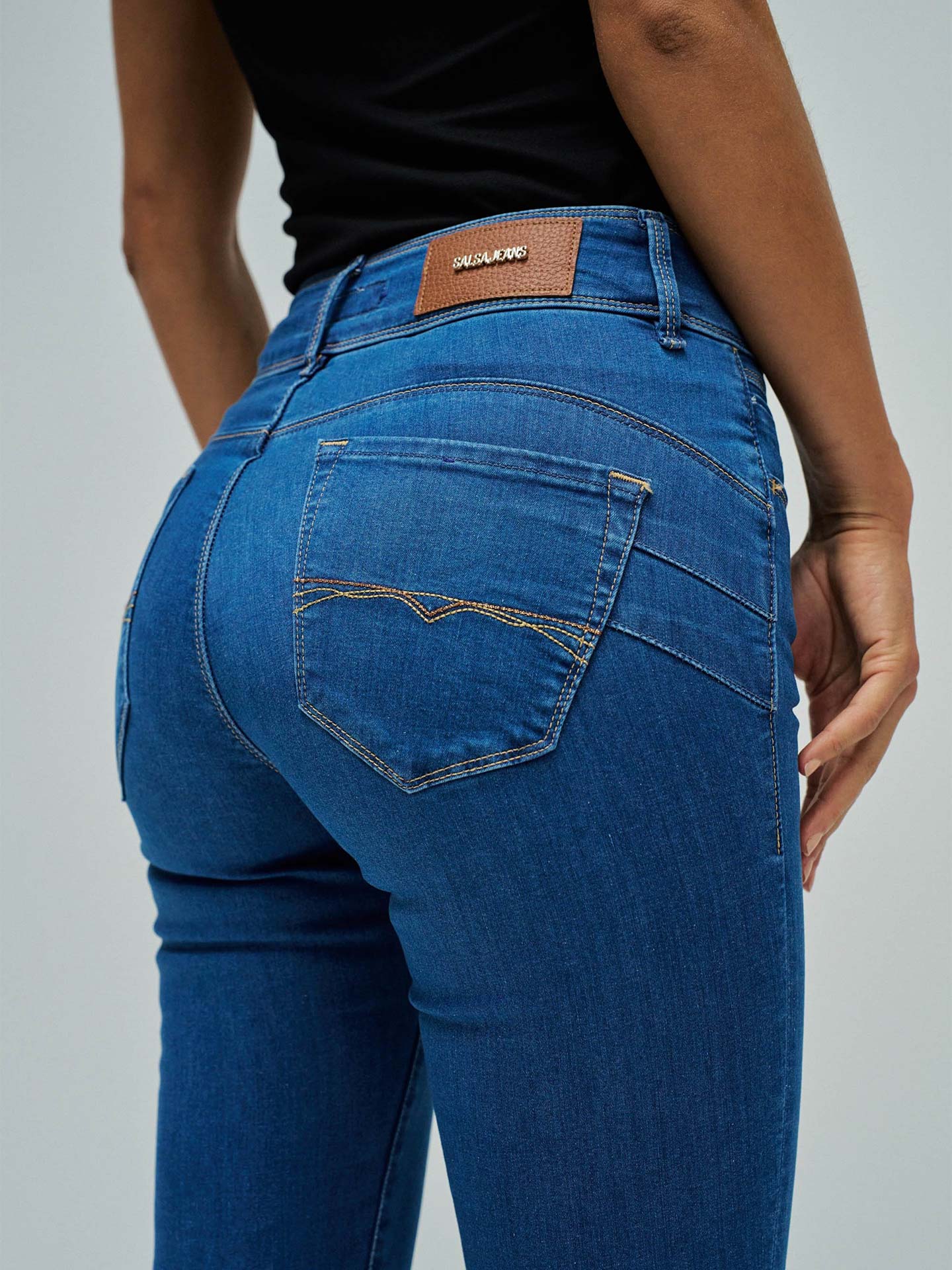 Calças de Ganga Secret Push In Skinny