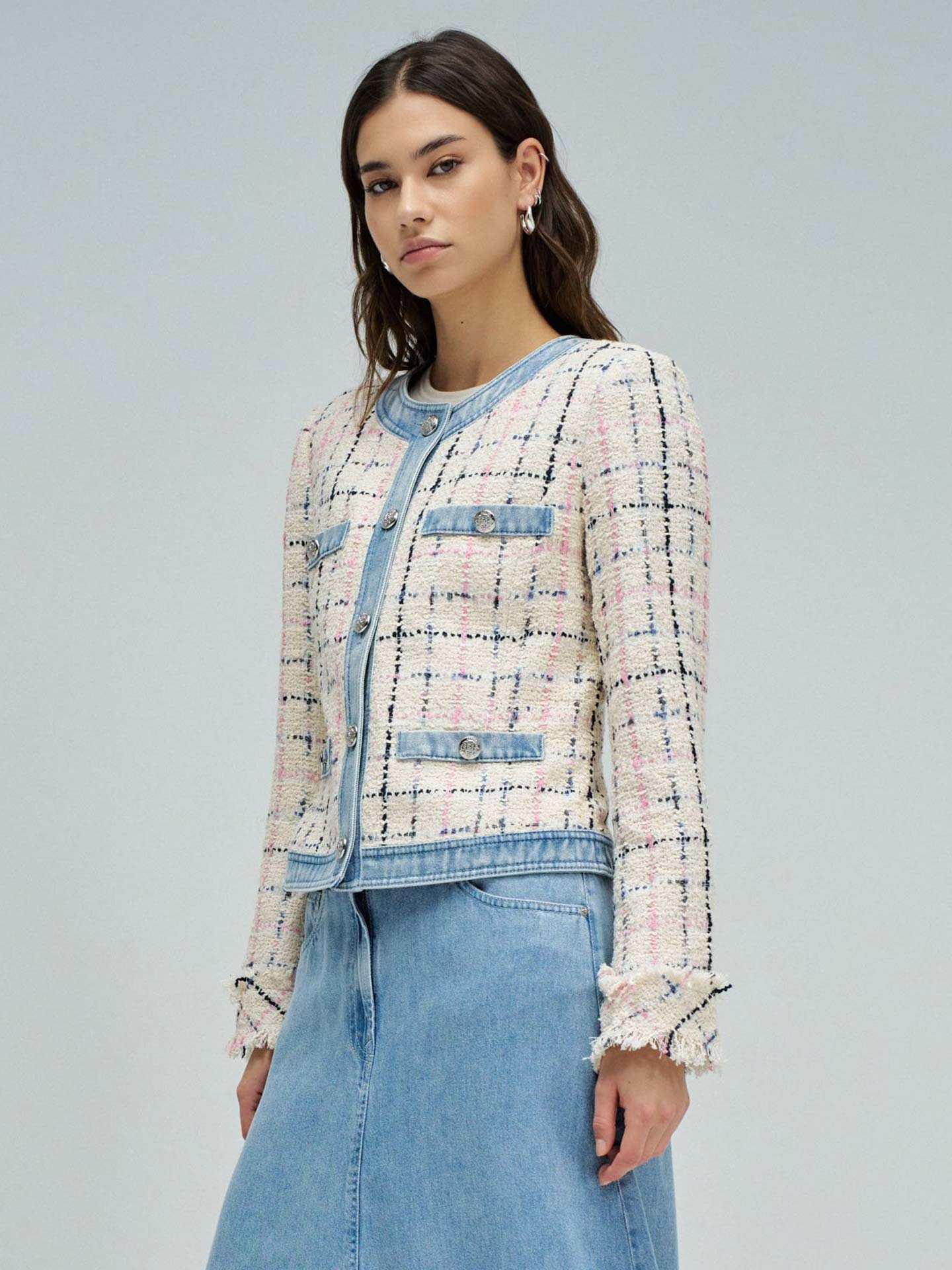 Casaco de Tweed Slim Fit