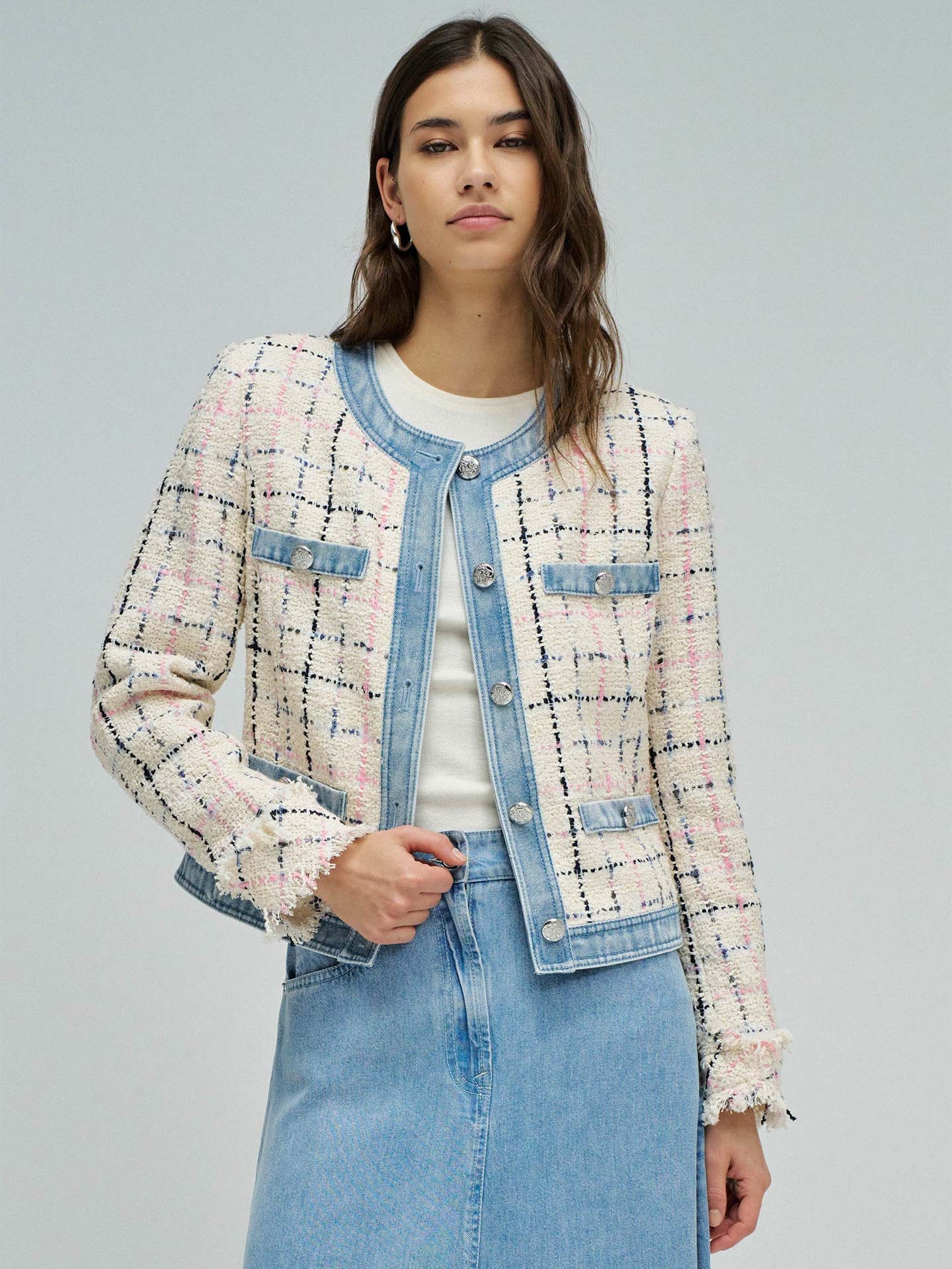 Casaco de Tweed Slim Fit