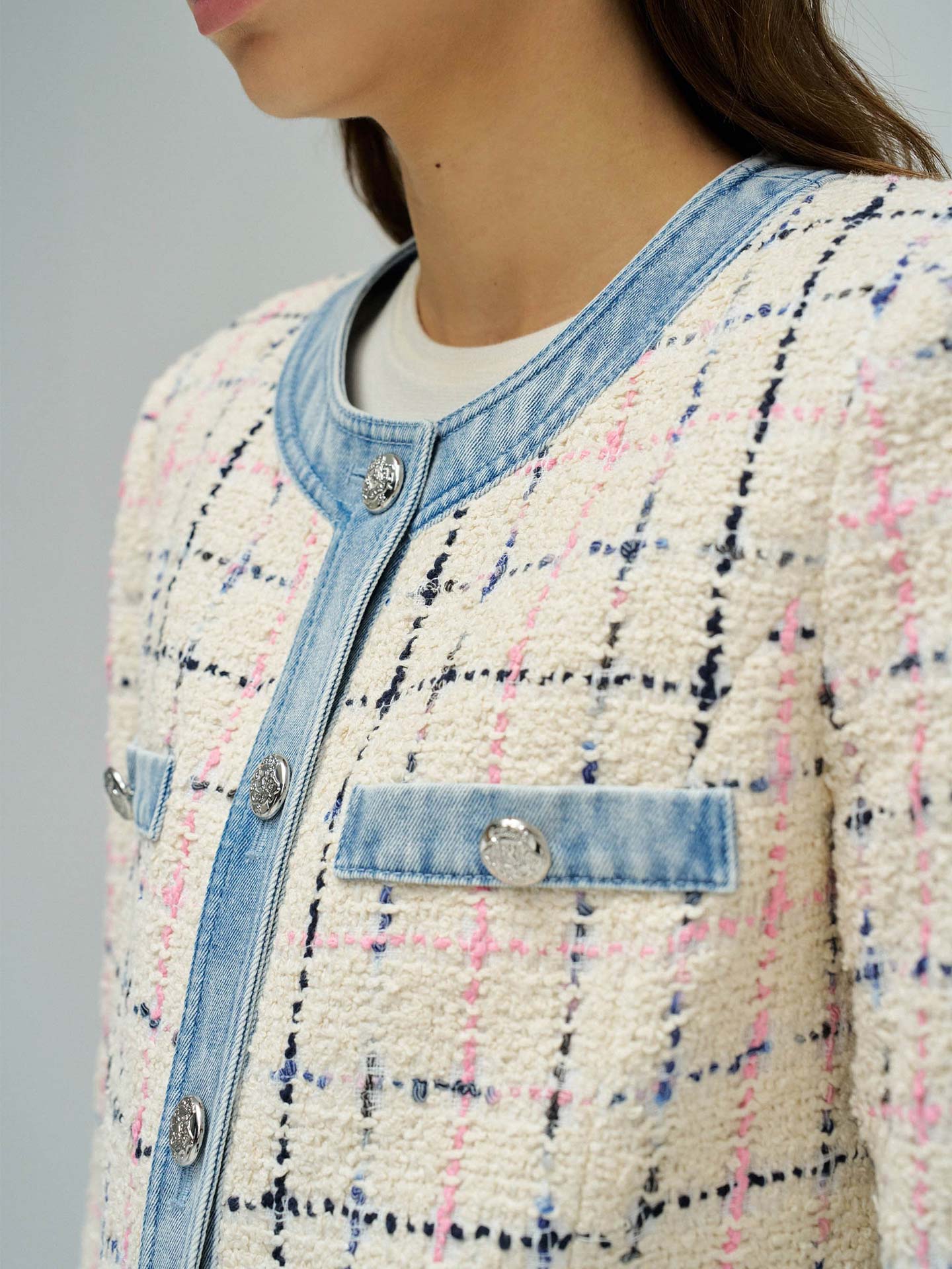 Casaco de Tweed Slim Fit