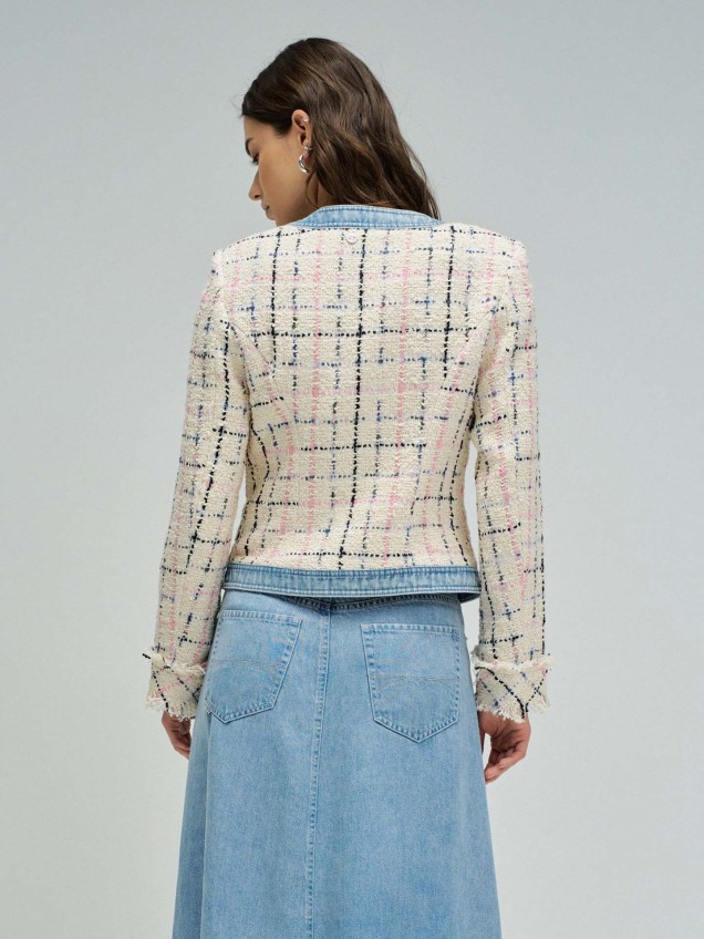 Casaco de Tweed Slim Fit