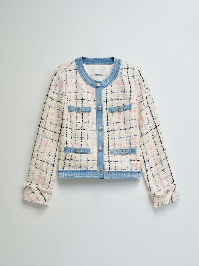 Casaco de Tweed Slim Fit