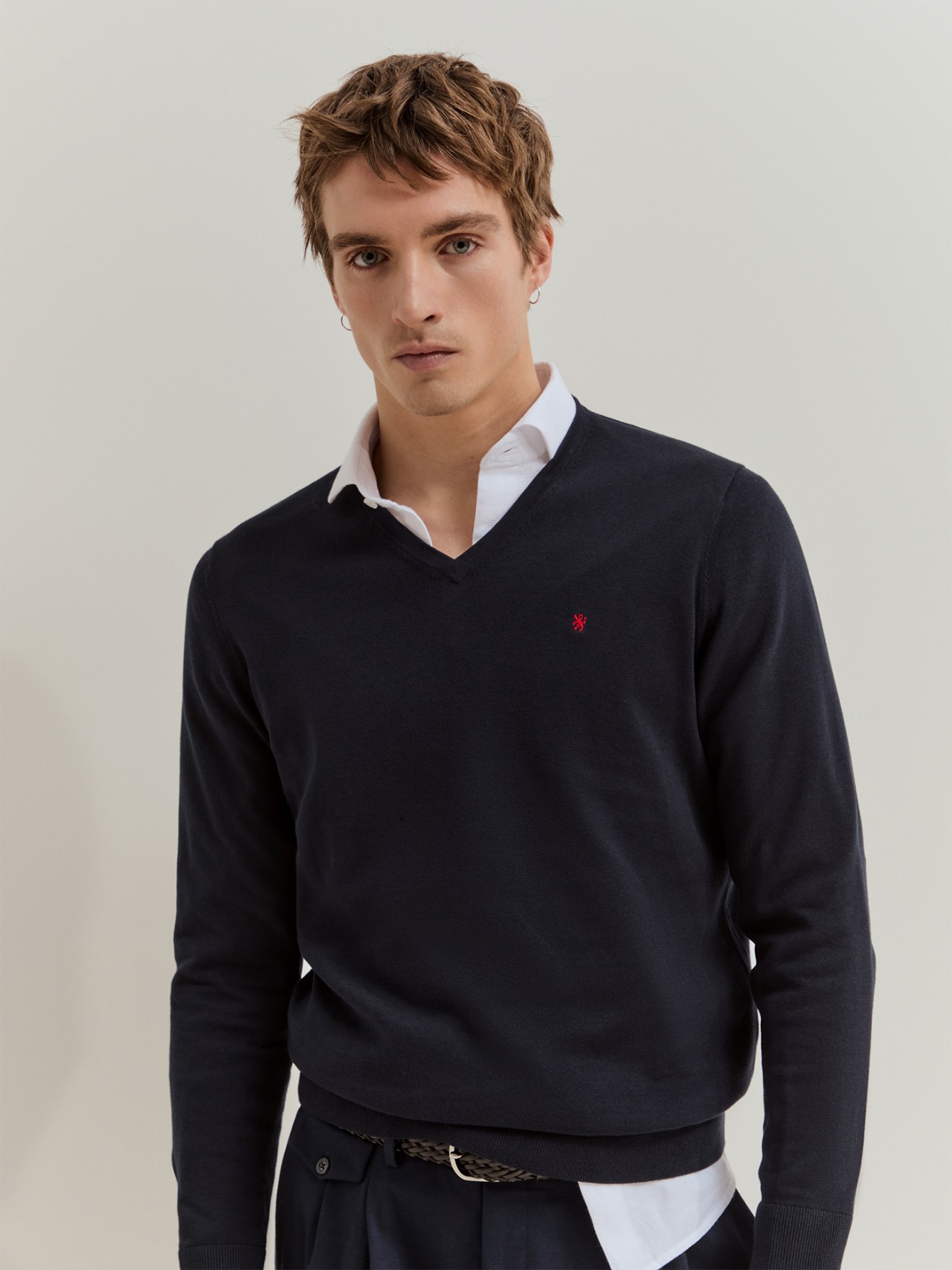 Camisola de Malha com Decote em V
