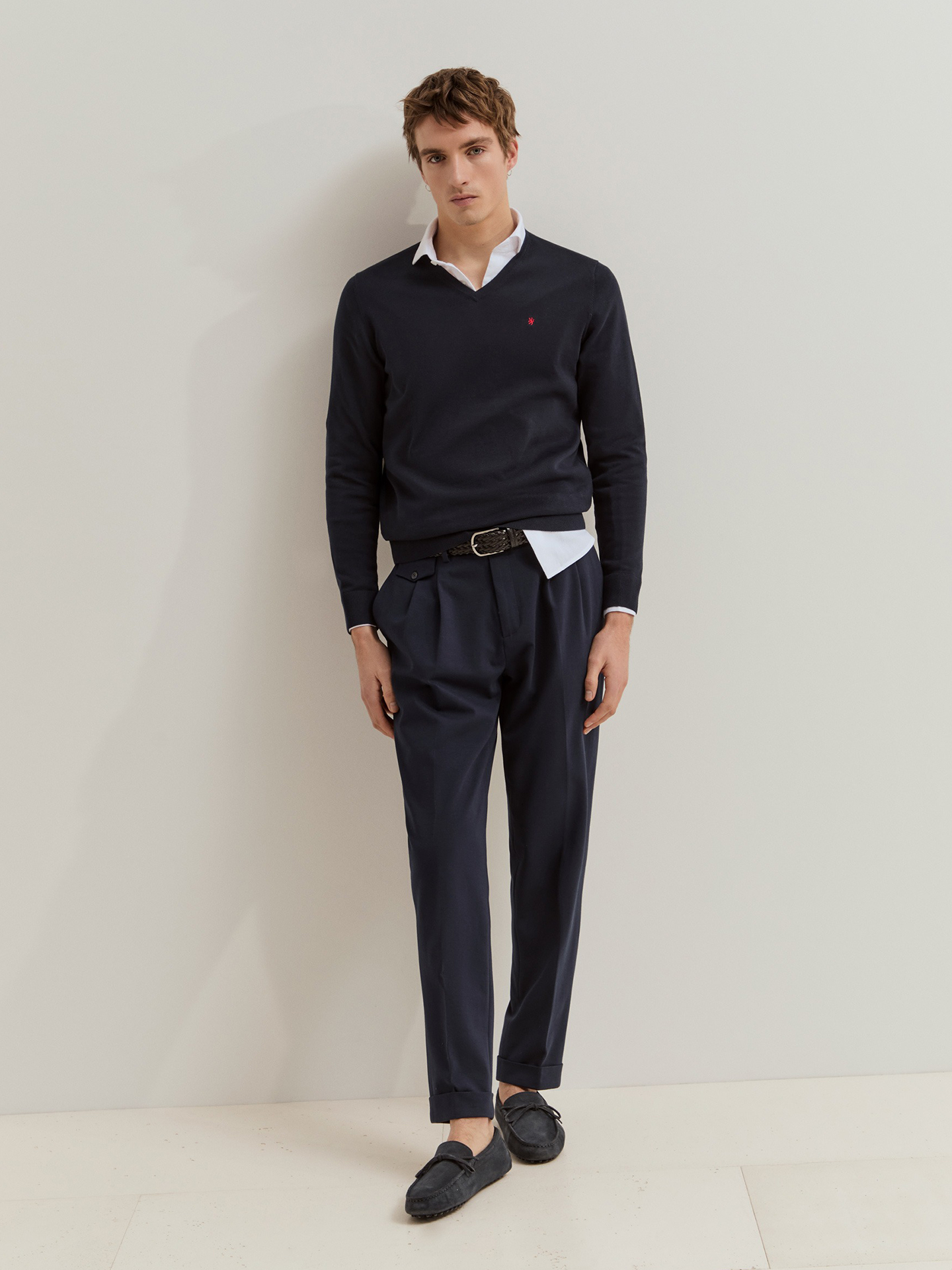 Camisola de Malha com Decote em V