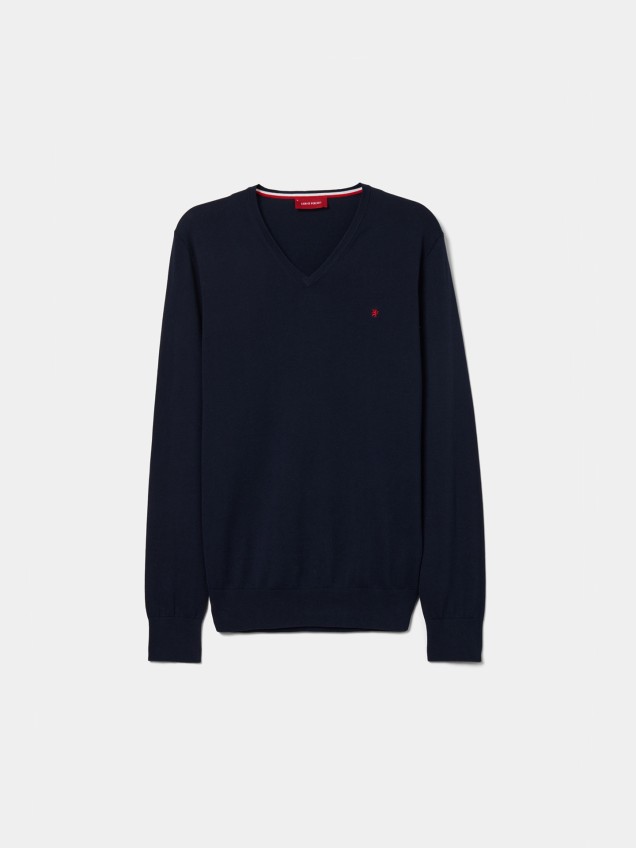 Camisola de Malha com Decote em V