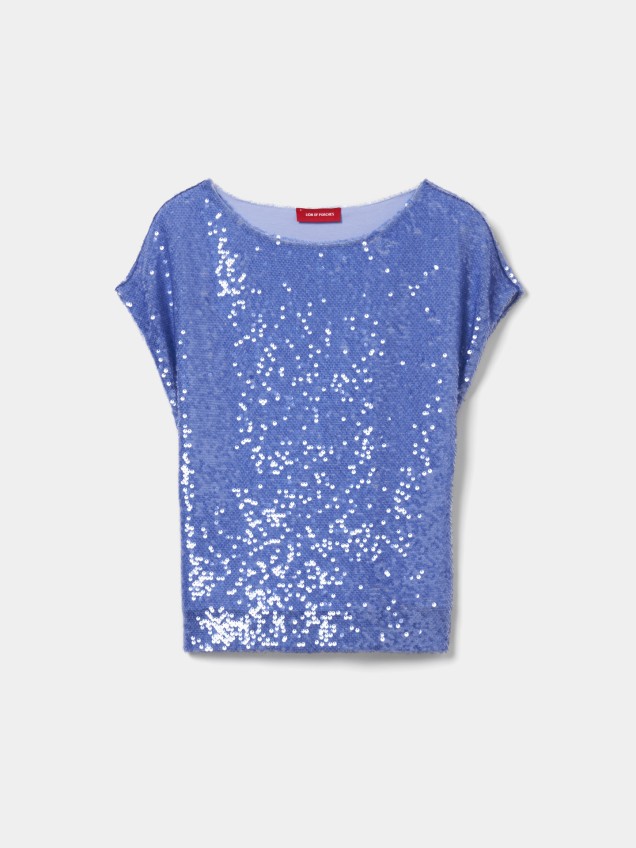 T-shirt com Lantejoulas