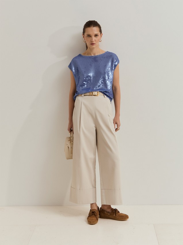 T-shirt com Lantejoulas