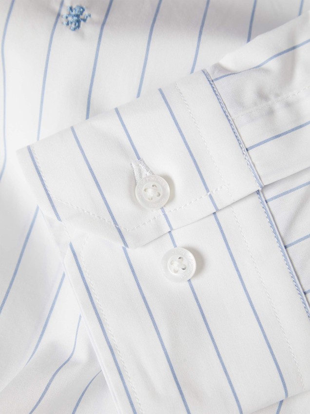 Camisa Regular Fit às Riscas