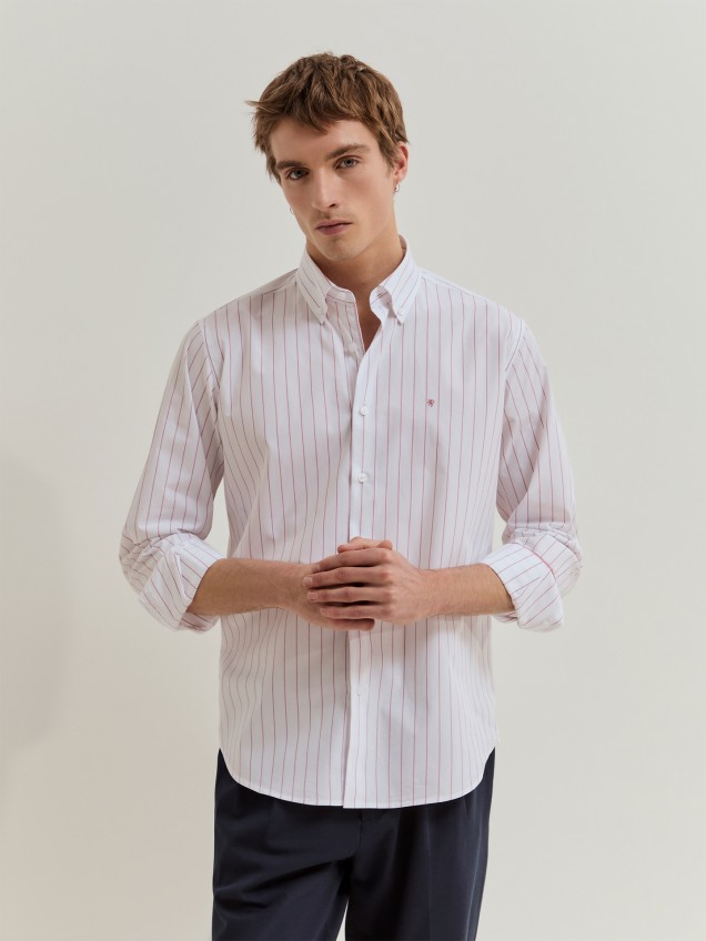 Camisa Regular Fit �s Riscas