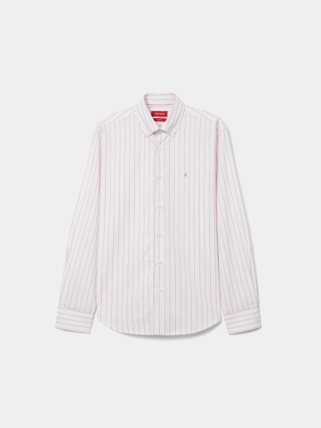 Camisa Regular Fit às Riscas
