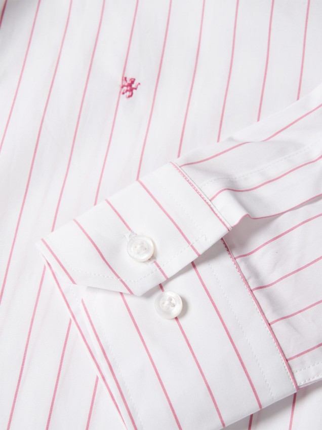 Camisa Regular Fit às Riscas