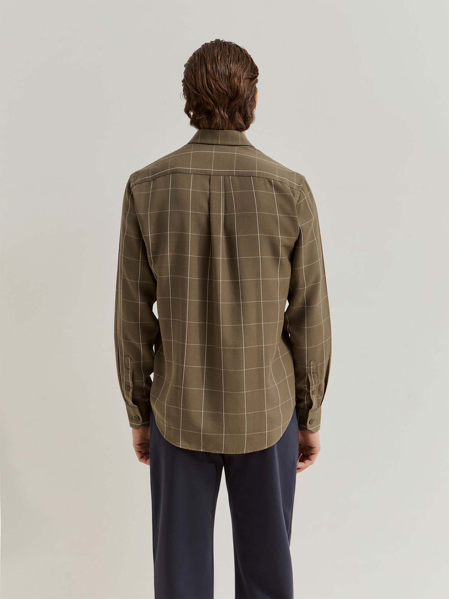 Camisa Regular Fit aos Quadrados