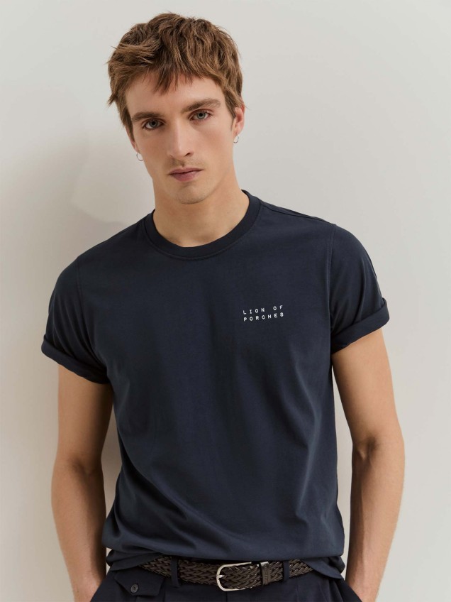 T-shirt com Logótipo Estampado