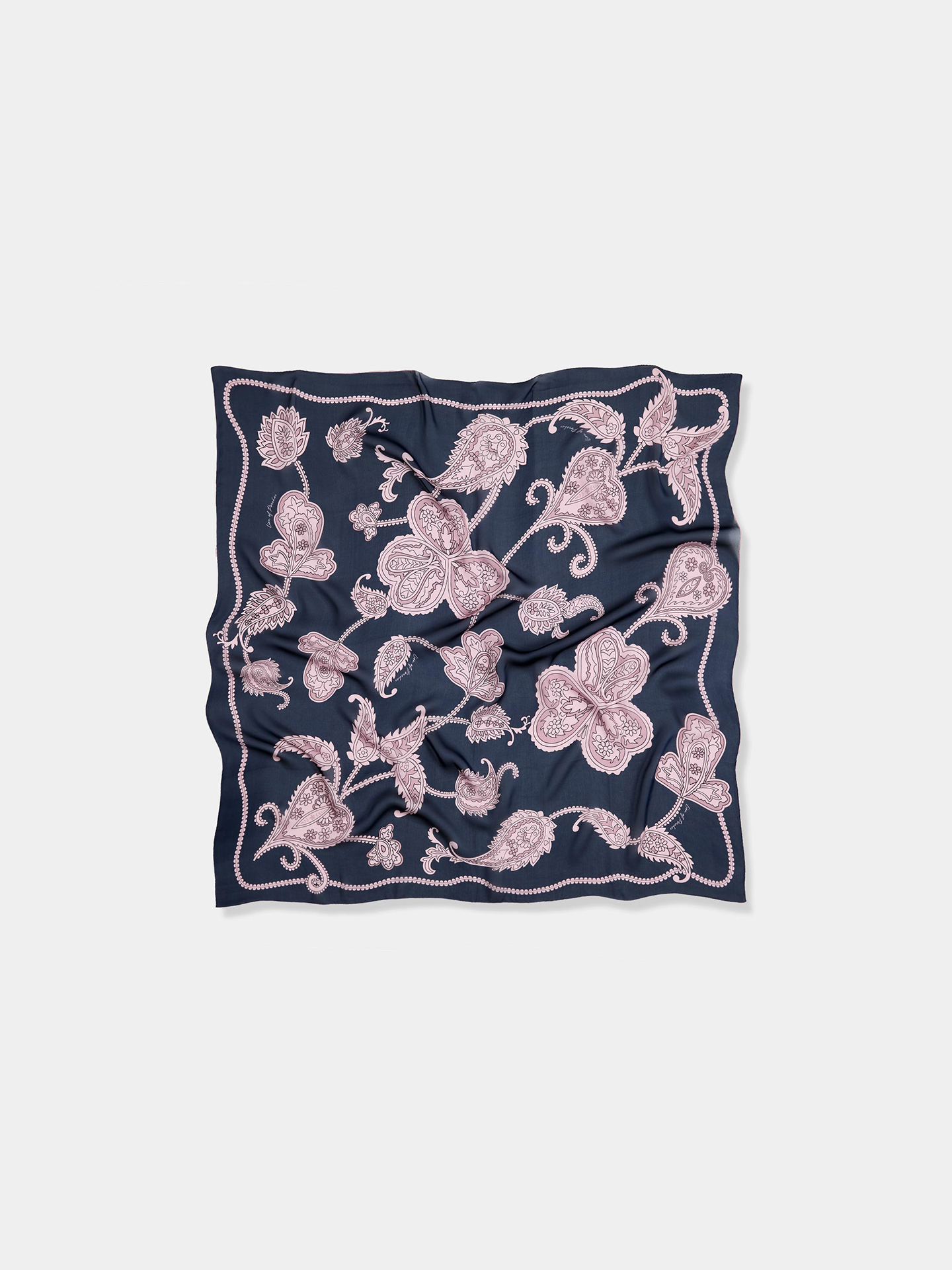 Lenço Quadrado com Estampado