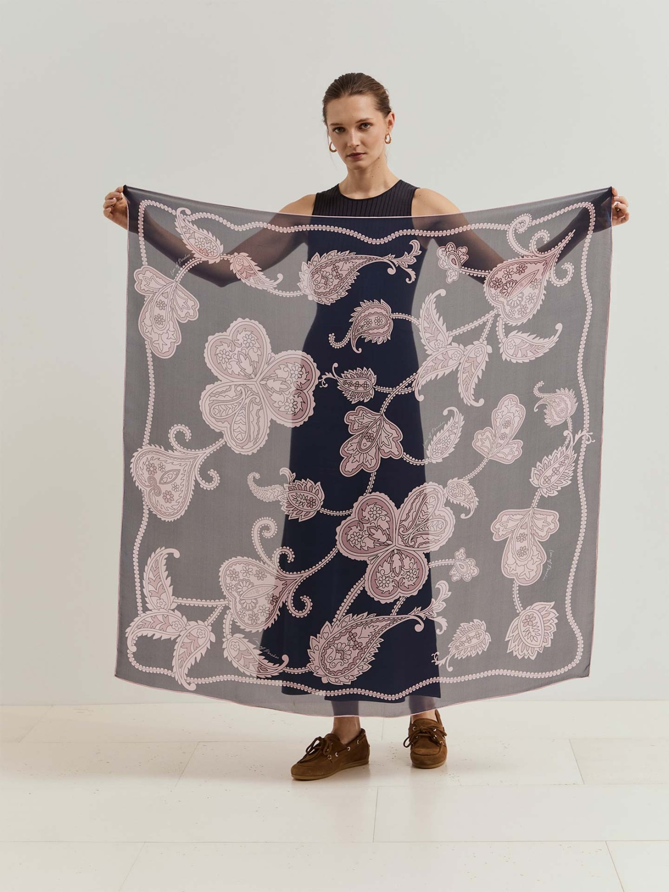 Len�o Quadrado com Estampado