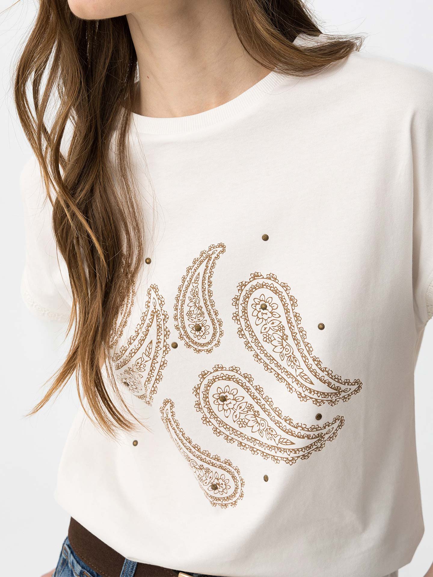 T-shirt com Estampado Paisle