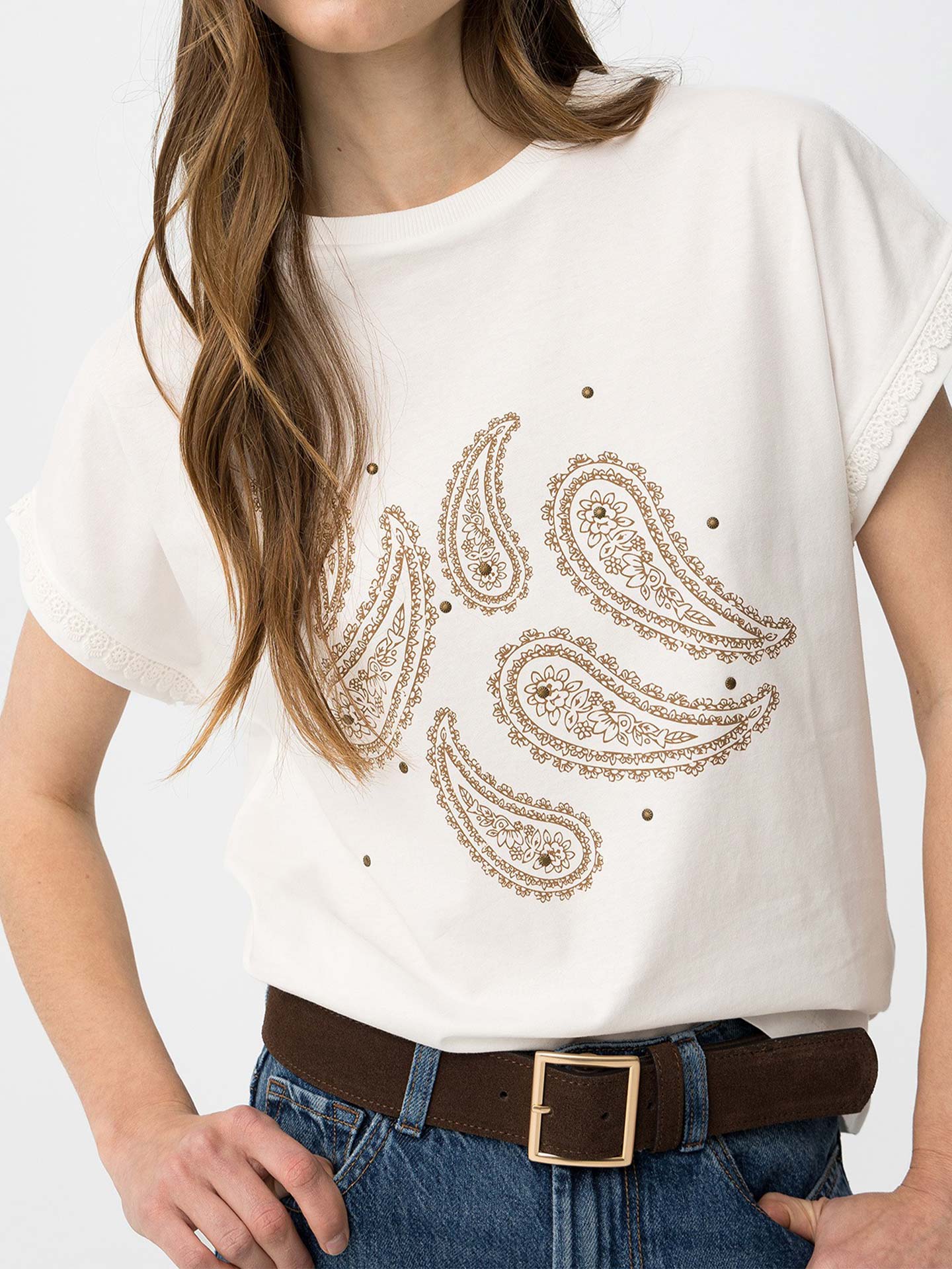 T-shirt com Estampado Paisle