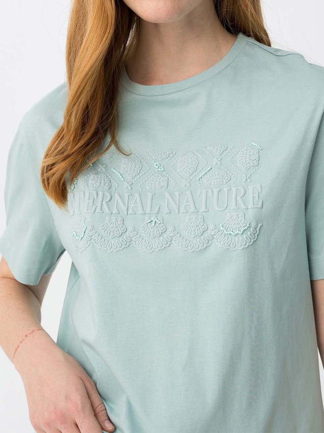 T-shirt com Estampado Floral
